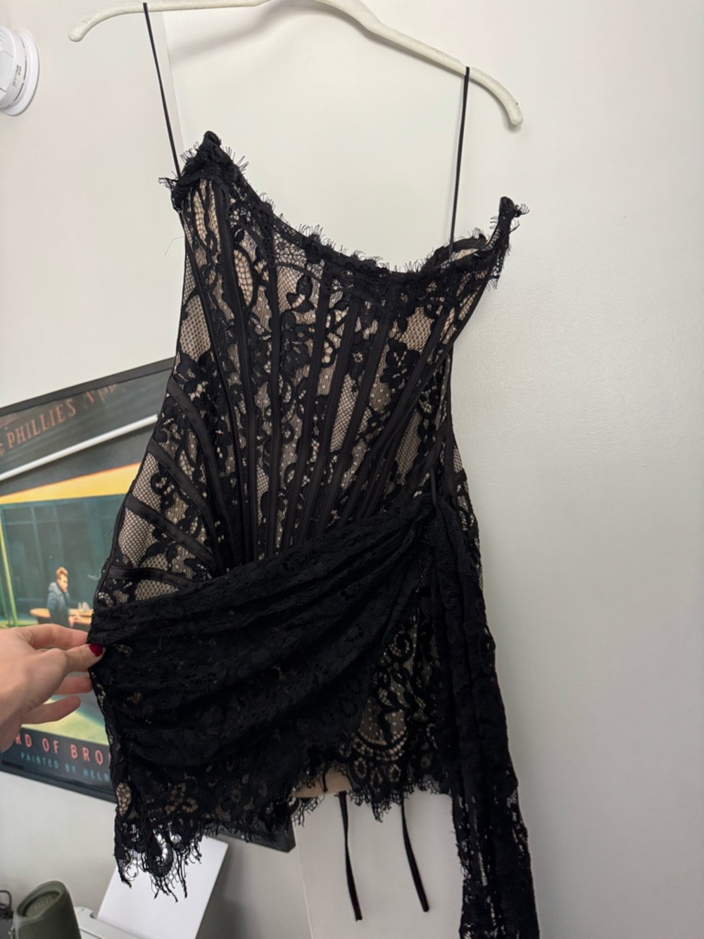 Heiress The Lace Corset Mini Dress - Black - Picture 3 of 7
